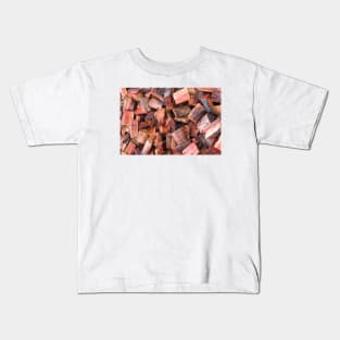 Wood pieces chopped Kids T-Shirt